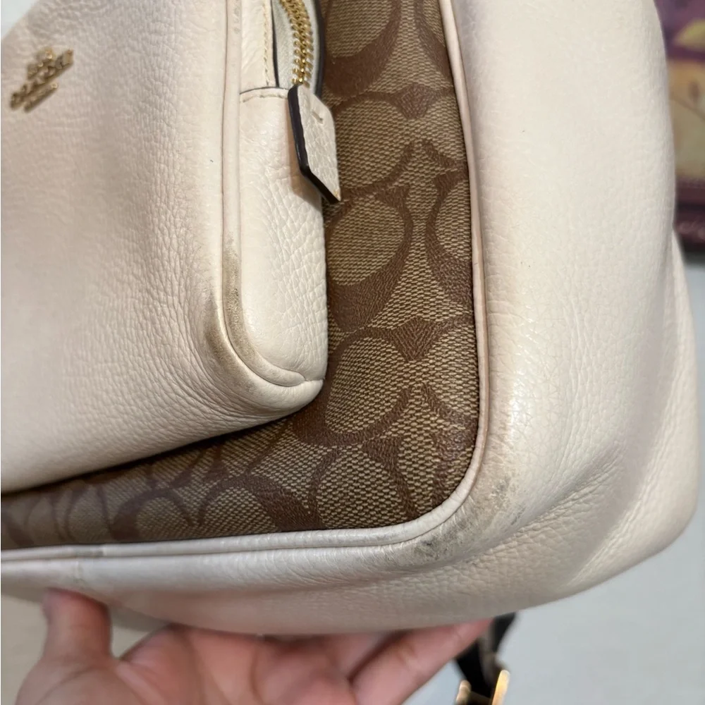 Coach Brown and Cream Backpack - Picture 11 of 16